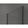 Mexen Kioto Duschwand Walk-in 120 x 100 cm, transparent, gebürstetes Gun Gray - 800-120-212-66-00-100
