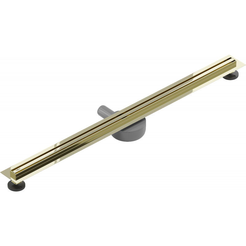 Mexen Flat 360° Slim Drehbarer Linienablauf 80 cm, Gold - 1541080