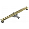 Mexen Flat 360° Slim Drehbarer Linienablauf 70 cm, gold - 1541070