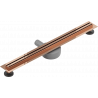 Mexen Flat 360° Slim drehbarer Linienabfluss 60 cm, Roségold - 1641060