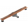 Mexen Flat 360° Slim drehbarer Linienabfluss 60 cm, Roségold - 1641060