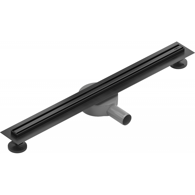 Mexen Flat 360° Slim drehbarer Linienablauf 70 cm, schwarz - 1741070