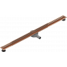 Mexen Flat 360° Slim drehbarer Linienabfluss 120 cm, Roségold - 1641120