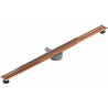 Mexen Flat 360° Slim Rotationslinearablauf 110 cm, Roségold - 1641110