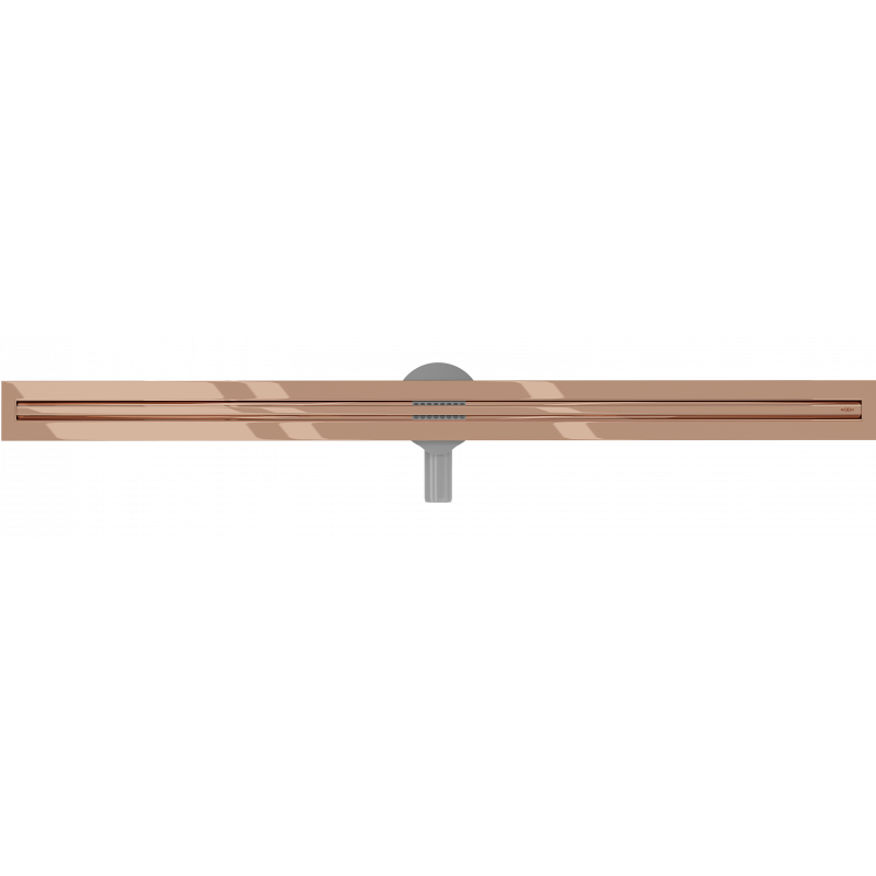 Mexen Flat 360° Slim Rotationslinearablauf 110 cm, Roségold - 1641110