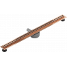 Mexen Flat 360° Slim drehbarer Linearablauf 100 cm, Roségold - 1641100