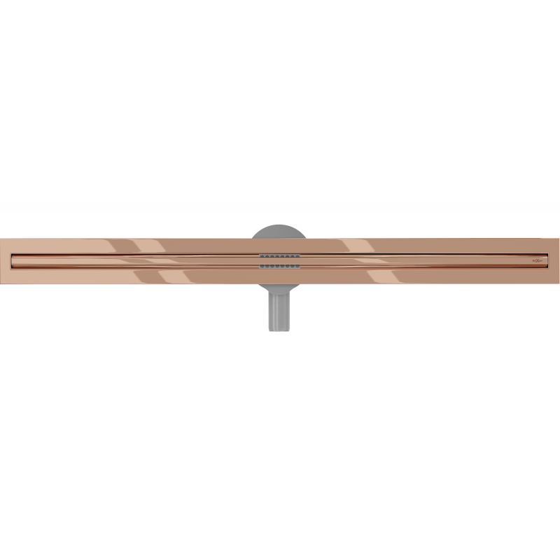 Mexen Flat 360° Slim drehbarer Linearablauf 100 cm, Roségold - 1641100