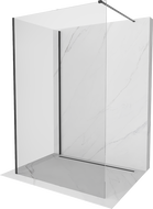 Mexen Kioto Duschwand Walk-in 120 x 75 cm, transparent, schwarz - 800-120-212-70-00-075