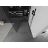Mexen Kioto Duschwand Walk-in 100 x 90 cm, transparent, schwarz - 800-100-212-70-00-090