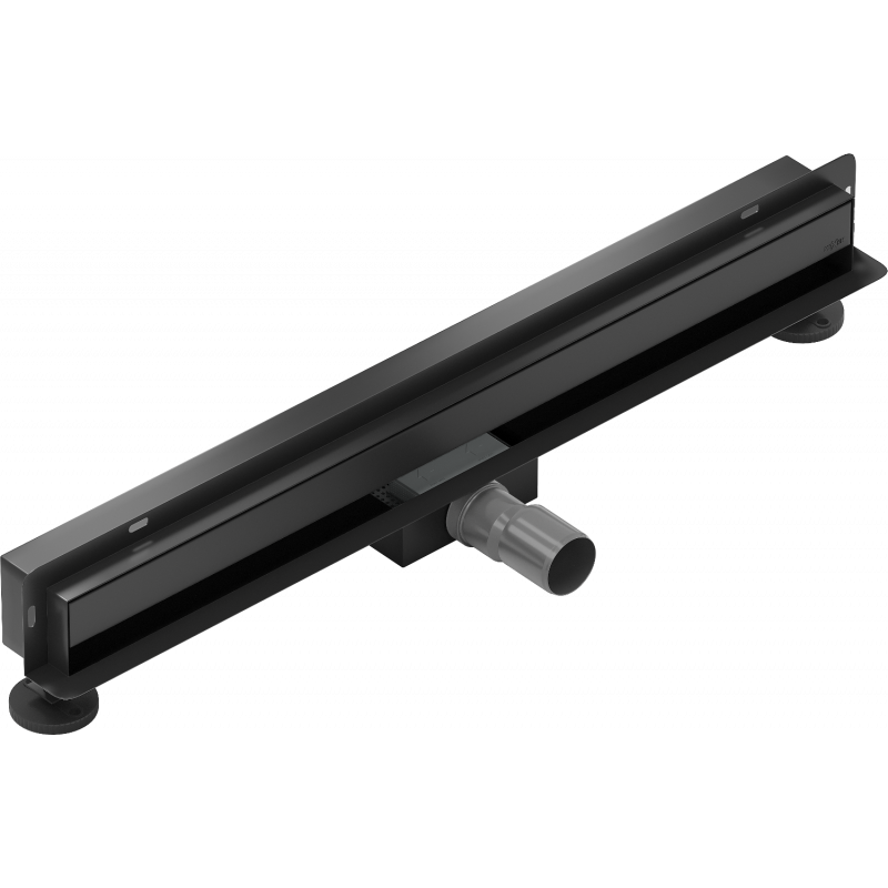Mexen Flat Wall Wandablauf 2-in-1 60 cm, schwarz - 1730060