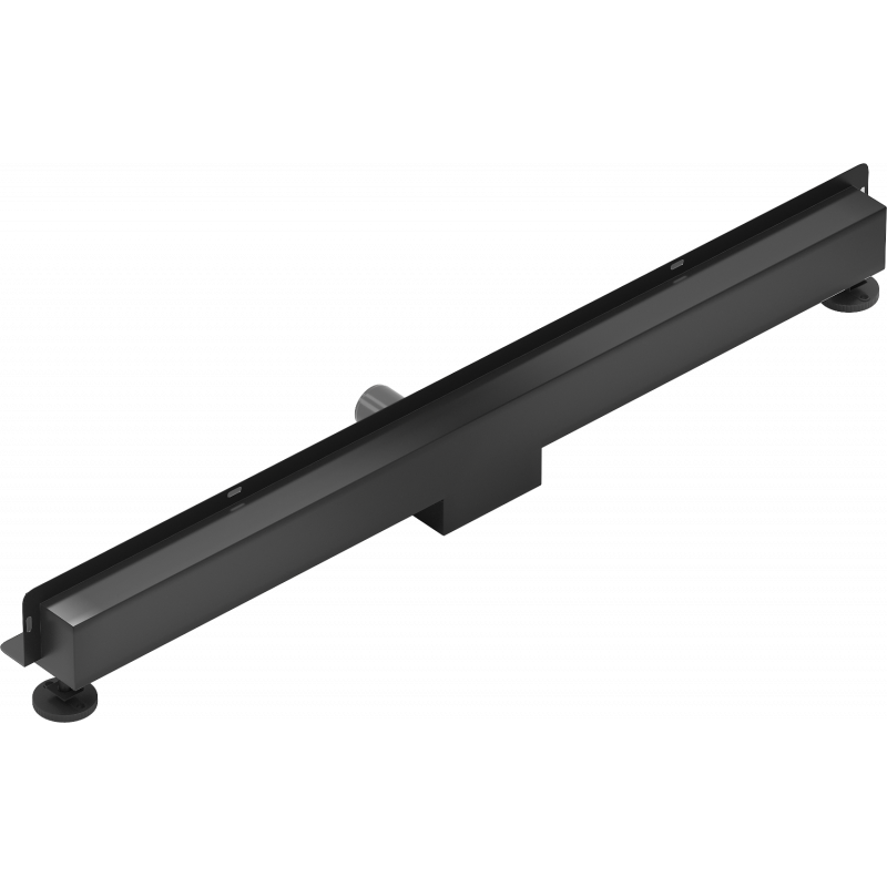 Mexen Flat Wall Wandablauf Rinne 2-in-1 90 cm, schwarz - 1730090