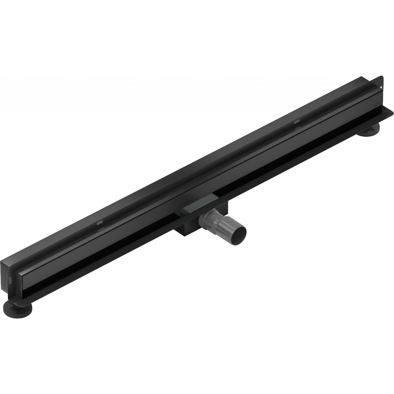 Mexen Flat Wall Wandablauf Rinne 2-in-1 90 cm, schwarz - 1730090