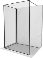 Mexen Kioto Duschwand Walk-in 120 x 100 cm, schwarzer Rahmen, schwarz - 800-120-212-70-70-100