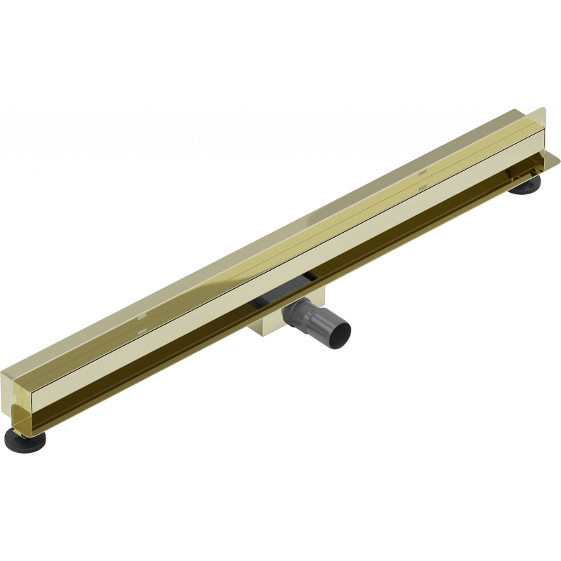 Mexen Flat Wall Wandablauf 2-in-1 90 cm, gold - 1530090