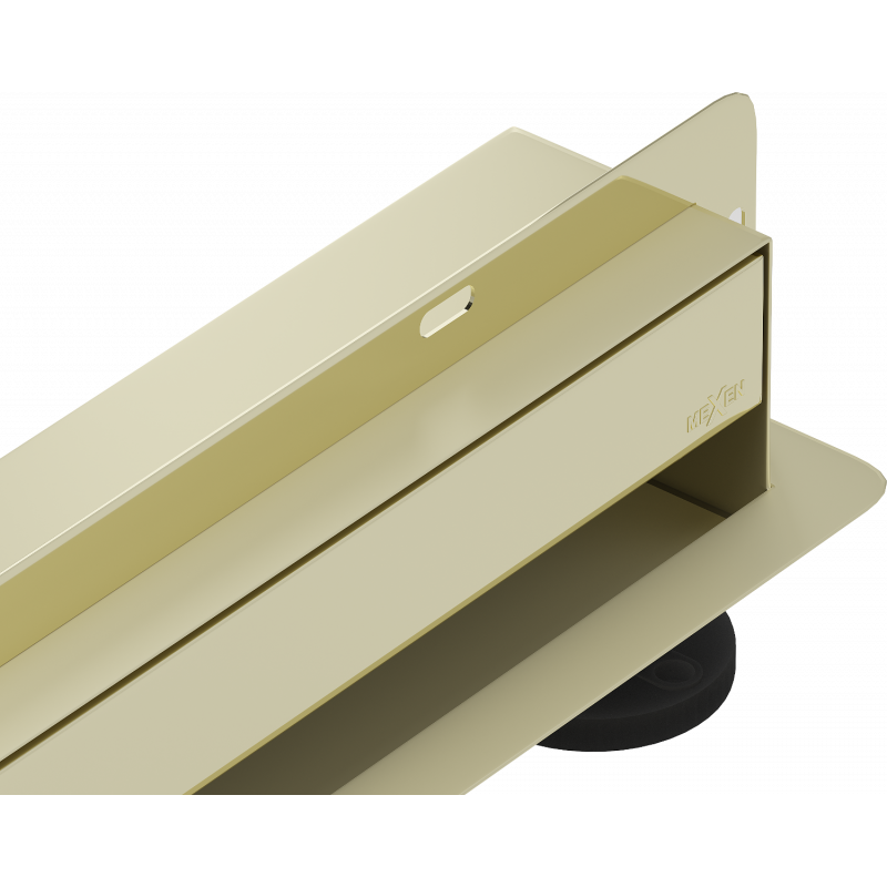 Mexen Flat Wall Wandablauf 2-in-1 110 cm, gold - 1530110