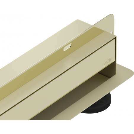 Mexen Flat Wall Wandablauf 2-in-1 110 cm, gold - 1530110