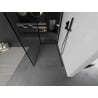 Mexen Kioto Duschwand Walk-in 120 x 110 cm, schwarzer Rahmen, schwarz - 800-120-212-70-70-110