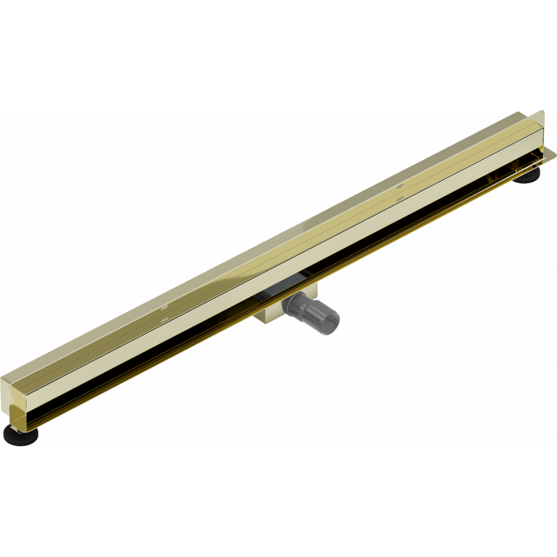 Mexen Flat Wall Wandablauf 2-in-1 110 cm, gold - 1530110