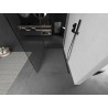Mexen Kioto Duschwand Walk-in 110 x 80 cm, transparent, Gun Metal - 800-110-212-95-00-080