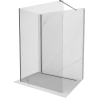 Mexen Kioto Walk-in-Dusche 130 x 110 cm, transparent, Gun-Metal - 800-130-212-95-00-110