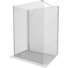 Mexen Kioto Duschwand Walk-in 135 x 70 cm, transparent, gebürsteter Nickel - 800-135-212-97-00-070