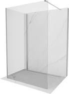 Mexen Kioto Duschwand Walk-in 120 x 80 cm, transparent, gebürsteter Nickel - 800-120-212-97-00-080