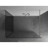 Mexen Kioto Duschwand Walk-in 140 x 90 cm, transparent, gebürsteter Nickel - 800-140-212-97-00-090