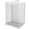 Mexen Kioto Duschwand Walk-in 120 x 95 cm, transparent, gebürsteter Nickel - 800-120-212-97-00-095
