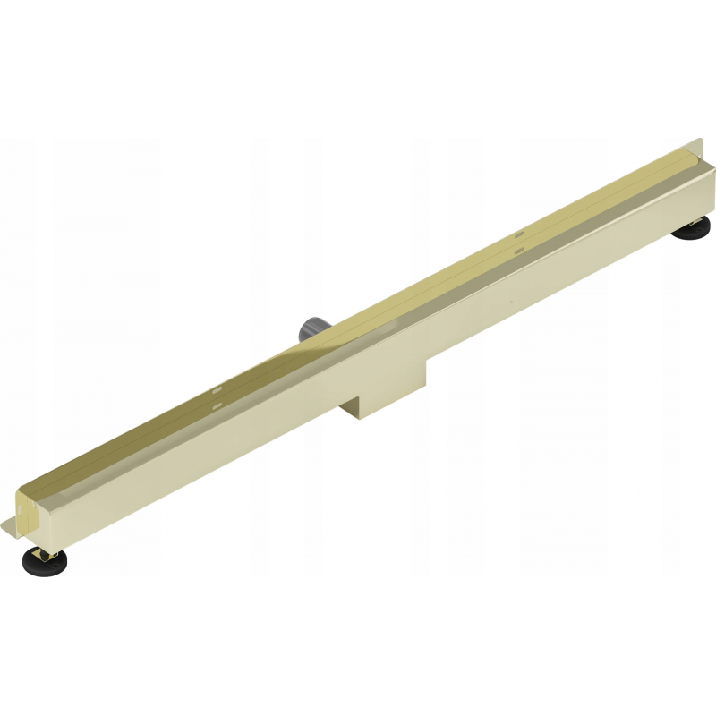 Mexen Flat Wall Wandablauf 2-in-1, 120 cm, gold - 1530120