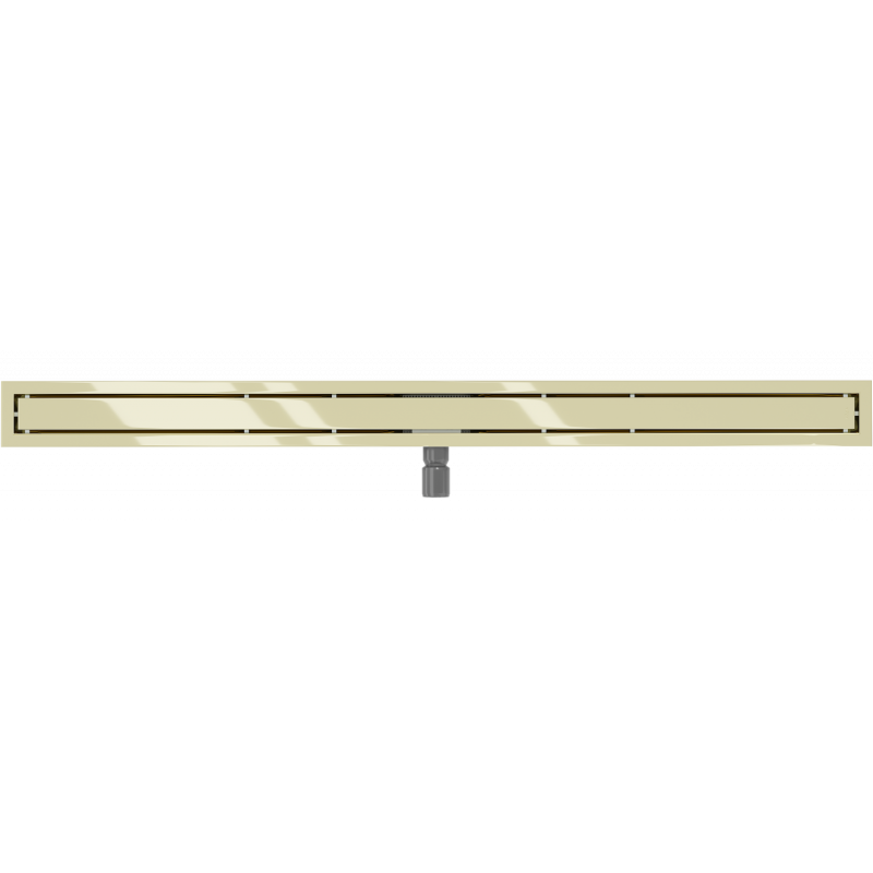 Mexen Flat M13 Linienablauf 2in1 130 cm, Gold - 1510130