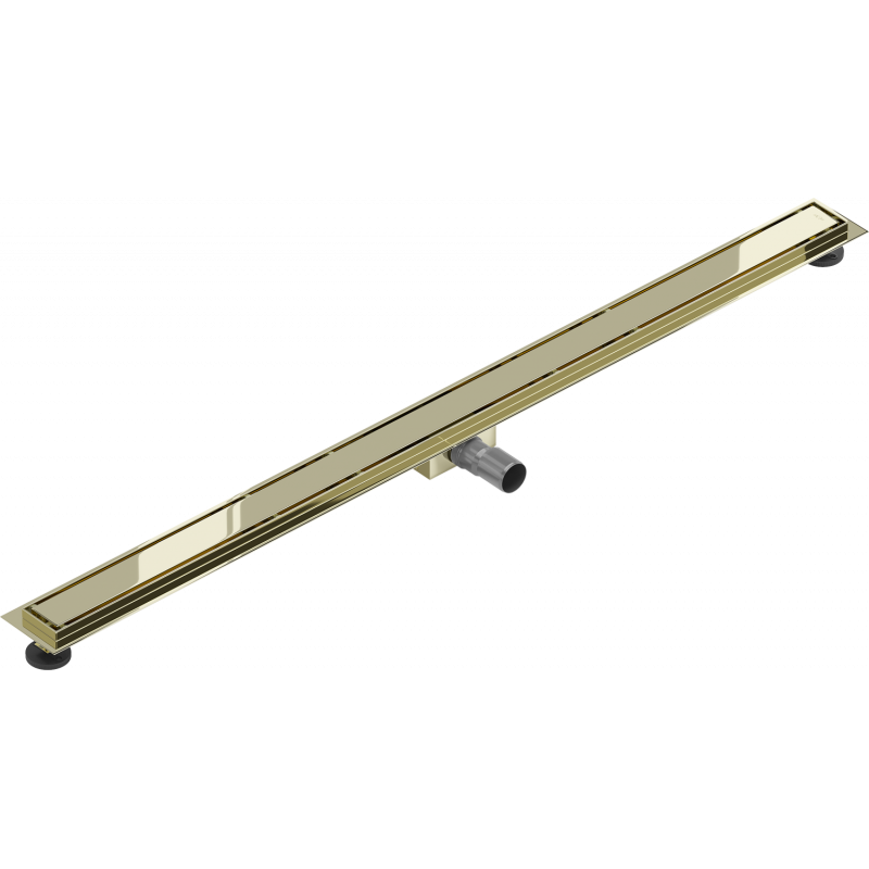 Mexen Flat M13 Linienablauf 2in1 130 cm, Gold - 1510130
