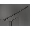 Mexen Kioto Duschwand Walk-in 140 x 120 x 30 cm, transparent, gebürstetes Gun Gray - 800-140-120-221-66-00-030