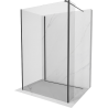 Mexen Kioto Walk-in-Duschwand 90 x 70 x 30 cm, transparent, schwarz - 800-090-070-221-70-00-030