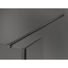 Mexen Kioto Duschwand Walk-in 135 x 70 x 30 cm, transparent, gun metal - 800-135-070-221-95-00-030