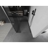 Mexen Kioto Duschwand Walk-in 110 x 80 x 30 cm, transparent, Gun Metal - 800-110-080-221-95-00-030