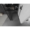 Mexen Kioto Duschwand Walk-in 110 x 85 x 40 cm, transparent, schwarz - 800-110-085-221-70-00-040