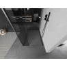 Mexen Kioto Duschwand Walk-in 100 x 100 x 30 cm, transparent, gun metal - 800-100-100-221-95-00-030