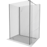 Mexen Kioto Duschwand Walk-in 100 x 80 x 40 cm, transparent, Gun Metal - 800-100-080-221-95-00-040