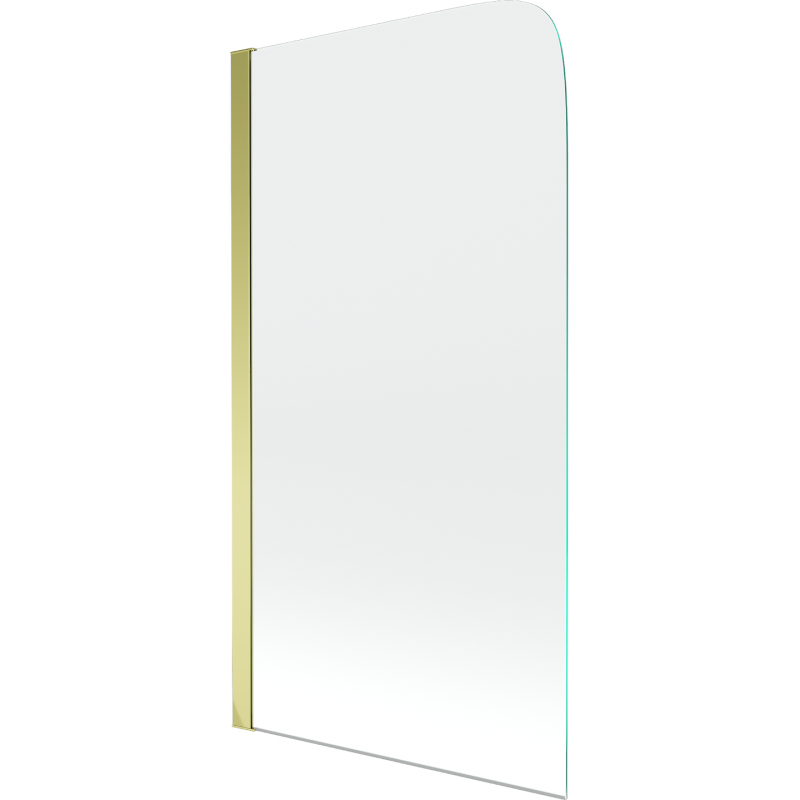 Mexen Felix einflügelige Badewannenfaltwand 70 x 140 cm, transparent, gold - 890-070-001-50-00