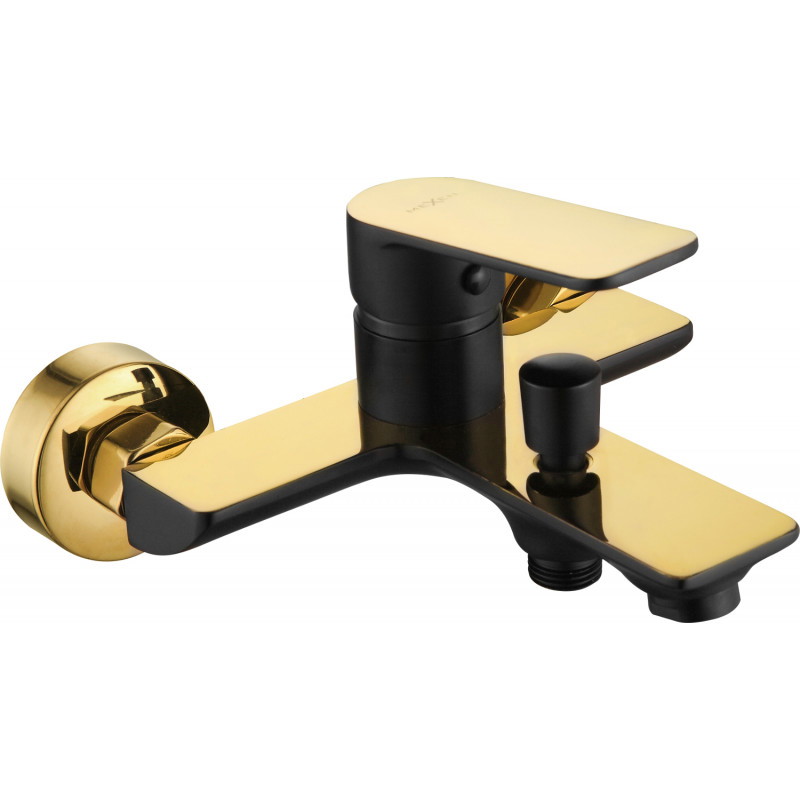 Mexen Alfa Badewannenarmatur, schwarz/gold - 745730-75