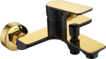Mexen Alfa Badewannenarmatur, schwarz/gold - 745730-75