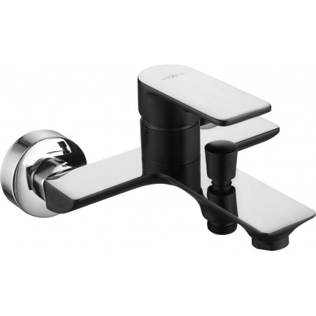 Mexen Alfa Badewannenarmatur, Schwarz/Chrom - 745730-71