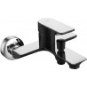 Mexen Alfa Badewannenarmatur, Schwarz/Chrom - 745730-71