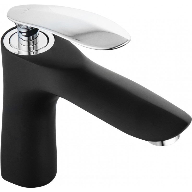 Mexen Lily Waschtischarmatur, schwarz/chrom - 73600-17