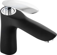 Mexen Lily Waschtischarmatur, schwarz/chrom - 73600-17