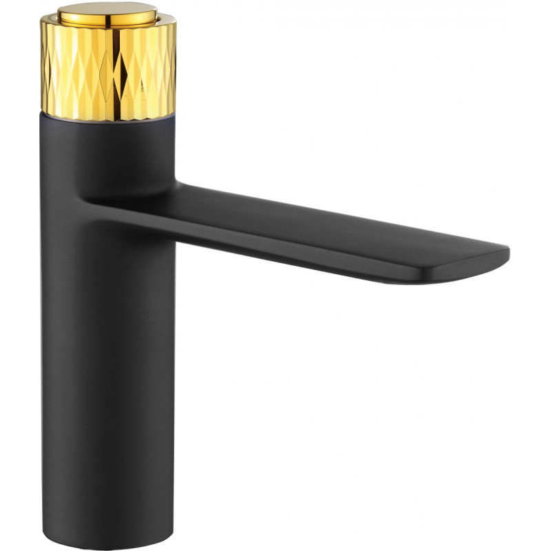 Mexen Zero+ Waschtischarmatur, schwarz/gold - 71600-75