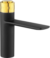 Mexen Zero+ Waschbeckenarmatur, schwarz/gold - 71600-75