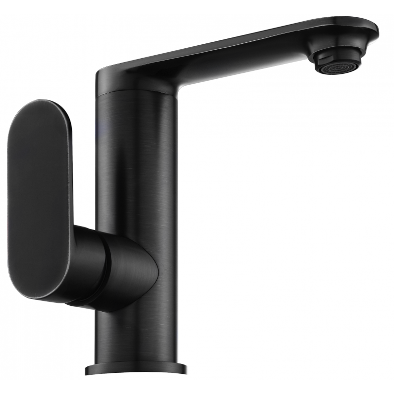 Mexen Milo Waschtischarmatur mit seitlichem Griff, schwarz - 71305-70
