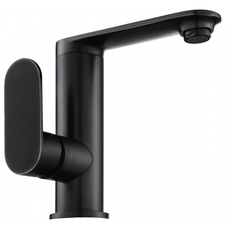 Mexen Milo Waschtischarmatur mit seitlichem Griff, schwarz - 71305-70