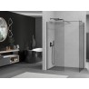 Mexen Kioto Duschwand Walk-in 75 x 70 cm, transparent, gebürstet Gun Gray - 800-075-202-66-00-070